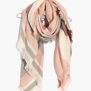 colorblock blanket scarf